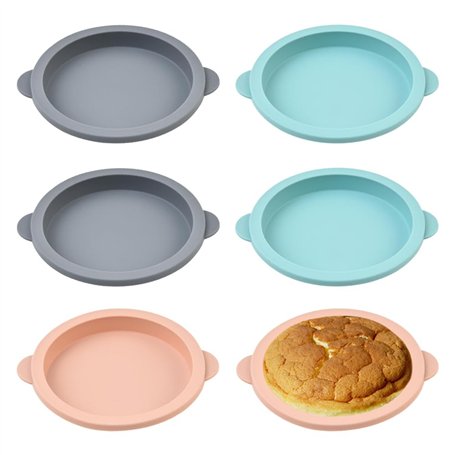 YZROHYI 6 Pièces Moule Rond Silicone 12 CM