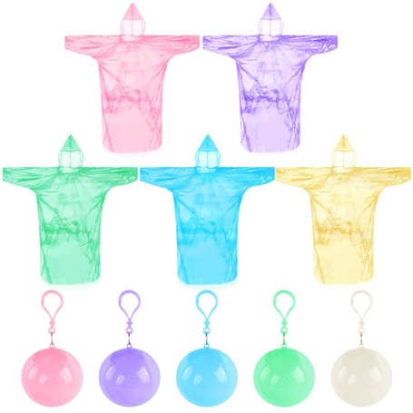 PIWOSGOL Poncho de Pluie Jetable