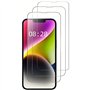3 Pièces Verre Trempé Pour iPhone 14 iPhone 13 iPhone 13 Pro Film Ecran Protection écran Vitre Protecteur Ultra Résistant Anti R