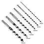 VAONEEY Lot de 6 Mèche à Bois Hélicoïdale Longue 230mm, Jeu de Foret à Bois 230mm de Long - Avec Tige Hexagonale - Pour le Trava