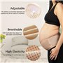 PIWOSGOL Ceinture grossesse Réglable,Bandeau de Grossesse Soutien Abdominal de Douce & Respirante,Ceinture de Maintien Grossesse