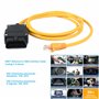 Enet OBD2 OBDii RJ45 Câble Ethernet vers OBD Compatible avec BMW Série F/G ista