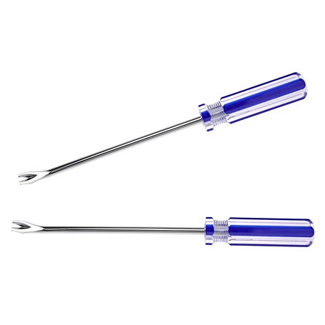 Create idea 2X Bleu Poignée en Plastique Clou Agrafe Rivet Goujon Levant Décapant Extracteur Griffet Tournevis Tapis Garage Menu