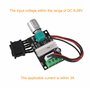 BOJACK 6V 12V 24V 28V 3A 80W contrôleur de vitesse de moteur à courant continu (PWM) commutateur réversible à vitesse réglable 1
