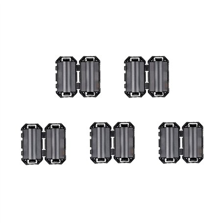 HUAREW Bruit Suppresseur Câble Pince Noir Clip Type Ferrite Anneau RFI EMI pour 7mm (5pcs)