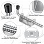 2 Pièces Loquet Ressort Robuste Inox, Boulons à Ressort en Acier Inoxydable, Barrel Bolt pour Porte de Garage/de Jardin, Placard