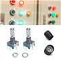 MoK 5 Pièces EC11 Potentiomètre Numérique, 360 Degrés Rotatif Encodeur, Code Interrupteur Potentiomètre, Commutateur de Codeur, 