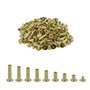 Chicago Vis Fixation en laiton - 80 Pcs 8 tailles M5 x 6-20 mm Rivets à ongles Pour Cuir Ceinture bricolage Décoration