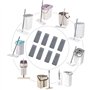Exbrith 8 Pièces Housse de Nettoyage de Rechange, Mop Remplacement des Tampons, Têtes de Rechange pour Balai Serpillère, pour la
