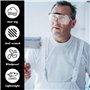 SHAPEPOTY Pack De 6 Lunettes Sécurité - Anti-Buée, Anti-Pollution, Protection Yeux, Pleine Vision, Transparentes