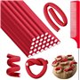 SHAPEPOTY 30 Tiges de Curling Flexibles Rouleaux de Cheveux Torsadés en Mousse Bigoudis de Cheveux sans Chaleur en Mousse Douce