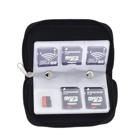 Doutop Étui pour cartes mémoire SDHC SD TF Cards Cartes 8 Pages 22 Slots