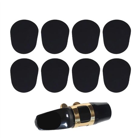 Pack de 8 Coussins d'Embouchure en Caoutchouc Ovale pour Saxophone Alto