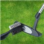 Nettoyages De Club de Golf,Brosses pour Golf du Club 2 en 1 Outils De Nettoyages Golf en Nylon et Acier Double Face Outil de Net