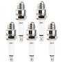 QAZAKY Lot de 5 bougies d'allumage Z4C pour moteur 2 temps 49 cc 50 cc 66 cc 70 cc 80 cc vélo motorisé scooter Yamaha JOG50 90 Z