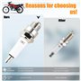 QAZAKY Lot de 5 bougies d'allumage Z4C pour moteur 2 temps 49 cc 50 cc 66 cc 70 cc 80 cc vélo motorisé scooter Yamaha JOG50 90 Z