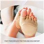 BEROZA Chaussettes Ouvertes à 5 Orteils - Coussinets de L'Avant-Pied - AntidéRapantes et Respirantes - Absorbantes - Demi-Chauss