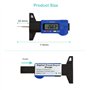RUIZHI Jauge de Profondeur Numérique de Pneu Jauge Caliper LCD 0-25.4mm de Profondeur Numérique des Pneus Gauge pour Auto Moto V