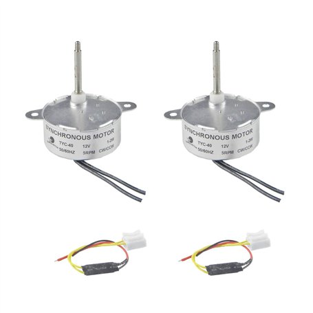 CHANCS arbre longueur 46mm 5 tr/min moteur à engrenages synchrone TYC-40 DC 12V pour Fiber optique Christnas ornement moteur éle