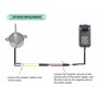 CHANCS arbre longueur 46mm 5 tr/min moteur à engrenages synchrone TYC-40 DC 12V pour Fiber optique Christnas ornement moteur éle