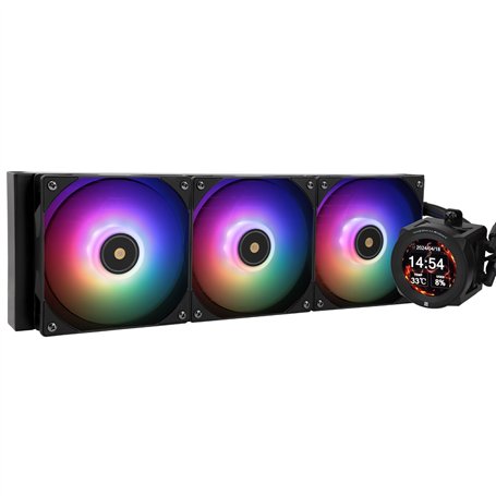 Thermalright Core Vision 360 Black ARGB CPU AIO Refroidisseur avec écran LCD IPS avec résolution 480 x 480