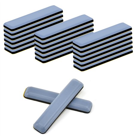 SLTAXAR 24PCS Patins de Meubles en Teflon Patins Autocollants Patin Glissant pour Meuble Lourd Patins pour Meubles Téflon Auto-A