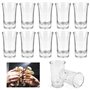 SLTAXAR 12 PCS Verres à Shot Réutilisables 40ml - Transparent Petits Verres à Liqueur - Tasse Dessert Gobelets Lave-Vaisselle Di