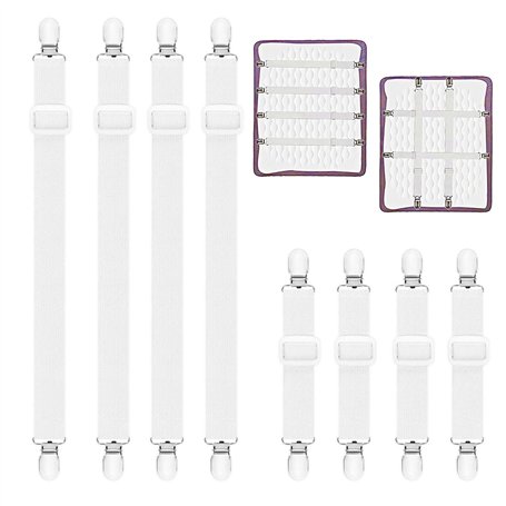 KAYEF sangle drap housse de maintient 8 pcs