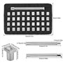 GOLRISEN 37 PCS Outils d'Estampage en Cuir Métal - Acier Argent Poinçonnage pour Lettres A à Z et Numéros 0 à 9 avec Poignée d'I