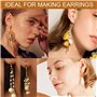 300 Pièces Crochet Boucles d'Oreilles, Crochets de Fil d'oreille, Crochet Attache Boucles D'oreilles, Crochet Boucles D'Oreilles