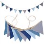 Duoleimi Chaîne de fanions Bleue pour Chambre d'enfant - Guirlande en Coton de 2