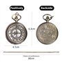LUCKYKODOR Montre de Poche Vintage Nombre de Chance avec chaîne Pocket Watch Ultra-Mince Montre à Gousset Cadeau d'anniversaire 