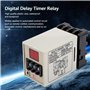 Relais temporisé Délai minuterie Double Mode Affichage LED 0.01S-99H AH3-DM 12/24/110/220 / 380V (en Option)(AC 220V), Relais