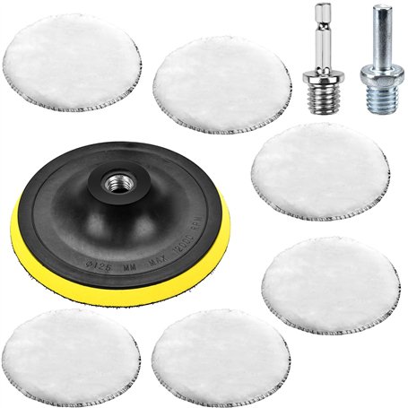 ALFFREUDE 9 Pièces Kit Polissage Voiture