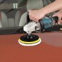 ALFFREUDE 9 Pièces Kit Polissage Voiture, Tampon Polissage en Laine 125mm Disque de Polissage avec M14 et Tige Hexagonale Adapta