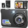 Appareil Photo Numérique 56MP 4K Compact Caméra Zoom Numérique 20X Digital Camera avec Carte de 32 Go pour Étudiant Adulte Début
