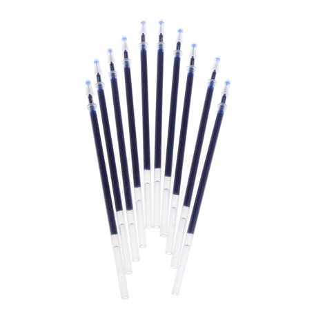 10pcs 0.5mm gel encre stylo à bille plomb Noir Bleu Rouge papeterie puissance bleu