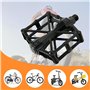 Pédales de vélo 9/16" en aluminium - Pédales de vélo avec roulements étanches - Pédales larges antidérapantes à plateforme pour 