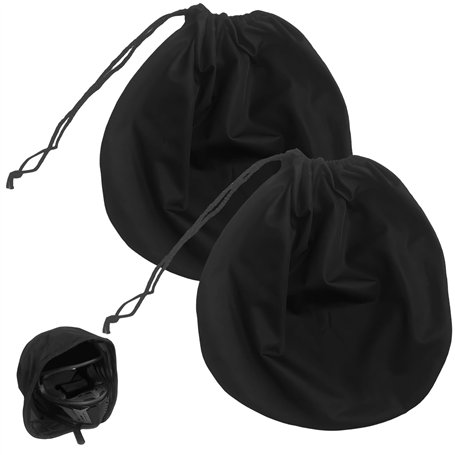 Vaileal Lot de 2 sacs de casque de moto avec cordon de serrage - 47 x 43 cm - Étanche - Pour casque de moto