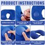 4 pièces Oreiller de Voyage Gonflable: Gonflable Oreiller de Camping, U Forme Coussin de Voyage Portable, Coussin d'air Oreiller