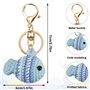 Pendentif en Crochet en Peluche Avec Anneau pour Sac et Voiture