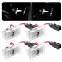 Nizirioo Lot de 4 projecteurs LED pour portière de voiture - Pour Tesla Model 3 Model Y Model S Model X Logo Tesla - Accessoire