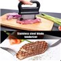 Leikurvo Attendrisseur de viande : attendrisseur de viande steaker, attendrisseur de viande en acier inoxydable avec 48 lames et