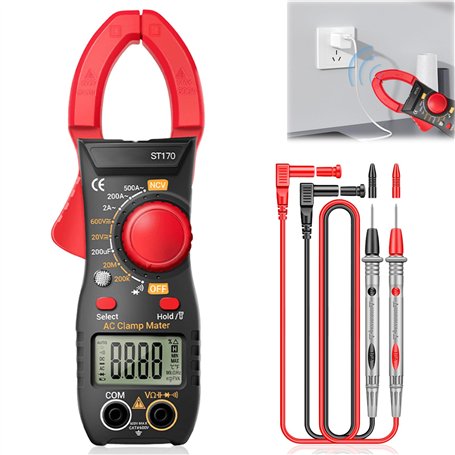 Pince ampèremétrique 6000 points 500 A AC/DC