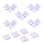 BoHong 5pcs Connecteur sans soudure à Bande LED RGBW de 12mm de Large + 5pcs Connecteur d'angle Ruban LED RGBW de 12 mm de Large