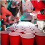 Cieex Jeux à Boire, Beer Pong Kit Pack Complet Beer Pong Jeu de Boisson Amusant pour Adultes pour Festivals de Fête Tournois BBQ