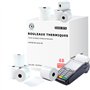 40 Bobines de Papier Thermique pour Terminal Carte Bancaire - Format 57 x 57 x 12 mm - Papier Thermique CB - Rouleaux Machine Ca