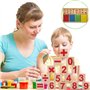 BEIIEB 1 lot de jouets mathématiques éducatifs, blocs colorés et jeux de mathématiques à bâton, jouets éducatifs pour enfants, p