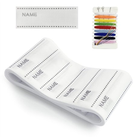 Lot de 200 étiquettes de nom en tissu à repasser