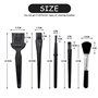 CQQNIU Kit de 5 brosses de nettoyage antistatiques pour ordinateur dont une brosse pour clavier et une pour caméra